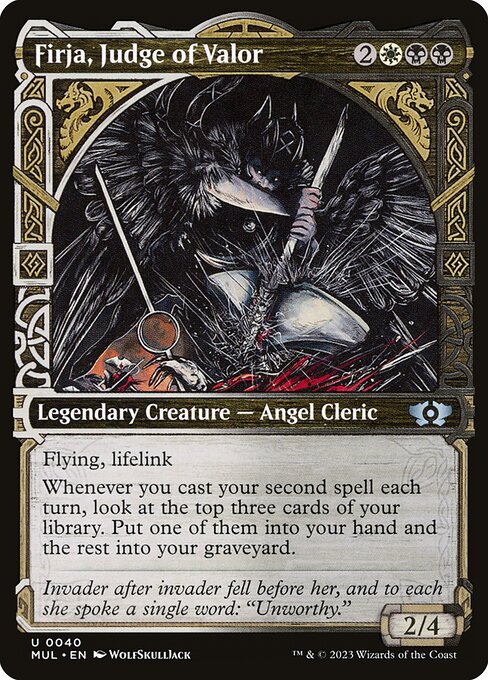 Firja, Judge of Valor (40) [Multiverse Legends] [Showcase]