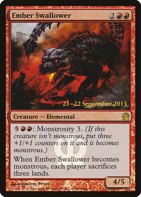 Ember Swallower (120★) [Theros Promos]