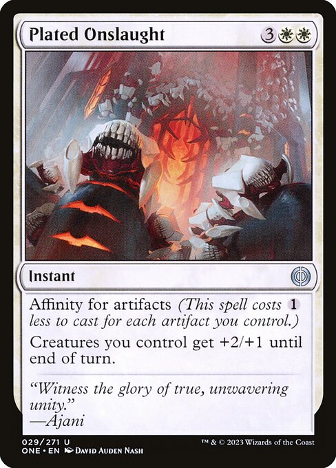 Plated Onslaught (29) [Phyrexia: All Will Be One]