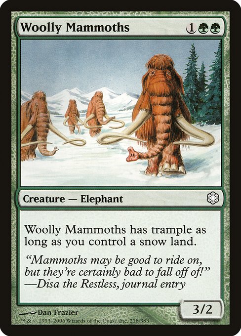 Woolly Mammoths (278) [Coldsnap Theme Decks]