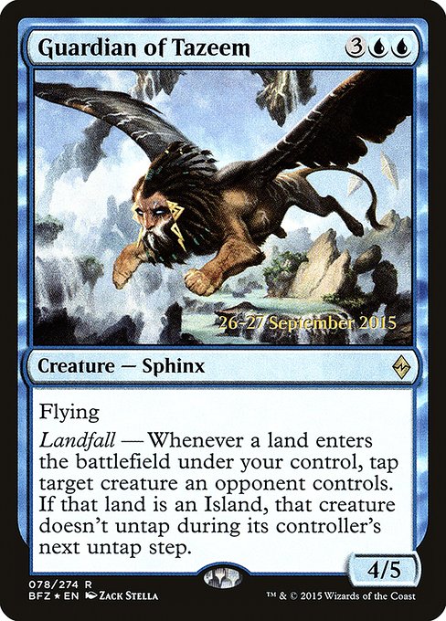 Guardian of Tazeem (78s) [Battle for Zendikar Promos]