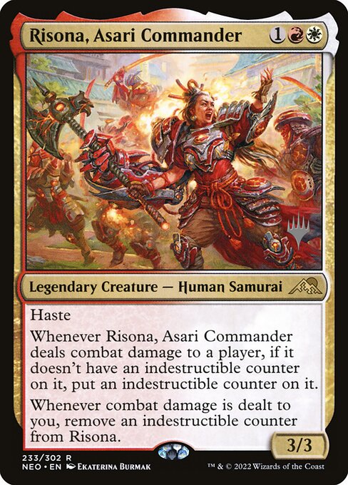 Risona, Asari Commander (233p) [Kamigawa: Neon Dynasty Promos]