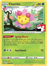 Cherrim (008/163) [Prize Pack Series Cards]