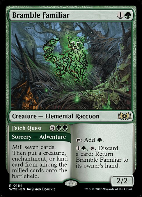 Bramble Familiar // Fetch Quest (164) [Wilds of Eldraine]
