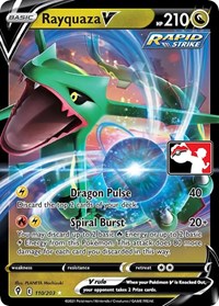Rayquaza V (110/203) [Prize Pack Series Cards]