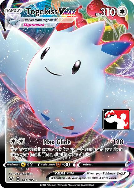 Togekiss VMAX (141/185) [Prize Pack Series Cards]