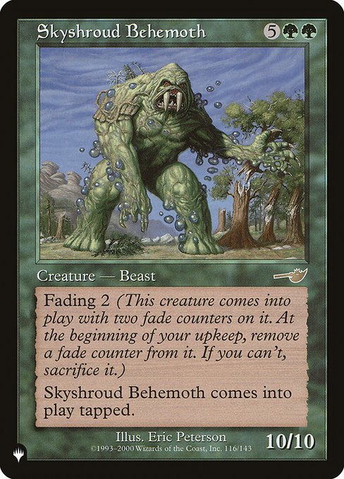 Skyshroud Behemoth (NEM-116) [The List]