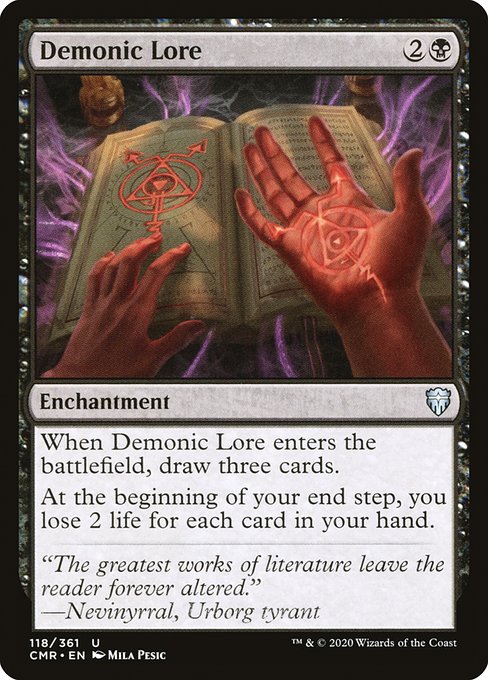 Demonic Lore (118) [Commander Legends]