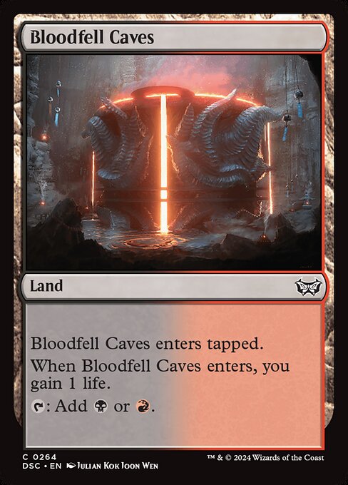Bloodfell Caves (264) [Duskmourn: House of Horror Commander]