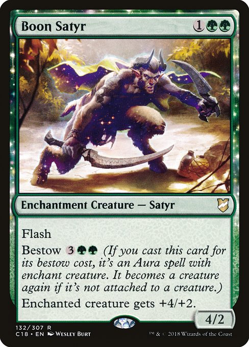 Boon Satyr (132) [Commander 2018]