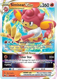 Simisear VSTAR (023/159) [Crown Zenith]