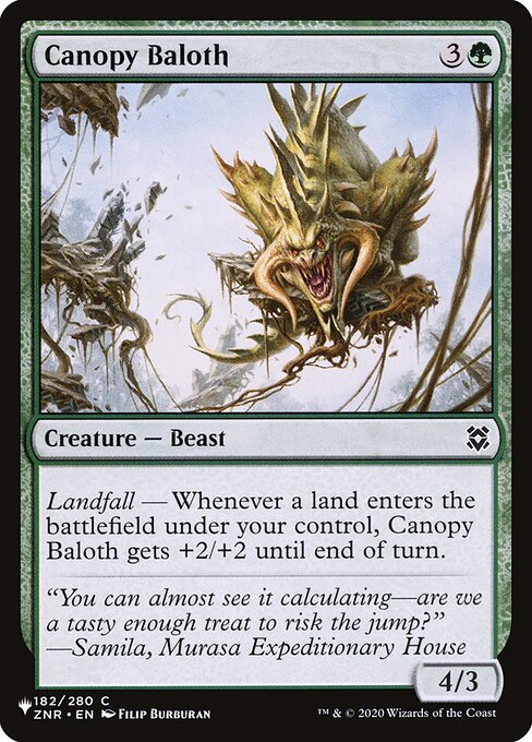 Canopy Baloth (ZNR-182) [The List]