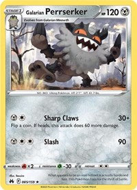 Galarian Perrserker (085/159) [Crown Zenith]