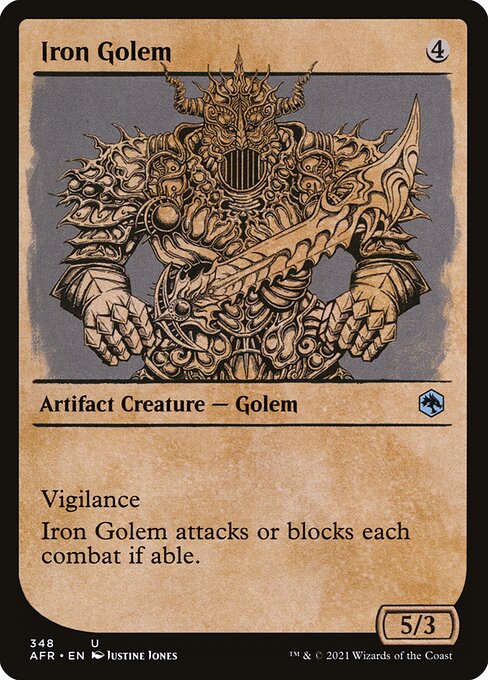 Iron Golem (348) [Adventures in the Forgotten Realms] [Showcase]