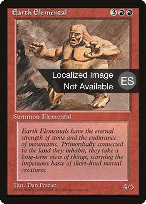 Earth Elemental (188) [Fourth Edition Foreign Black Border]