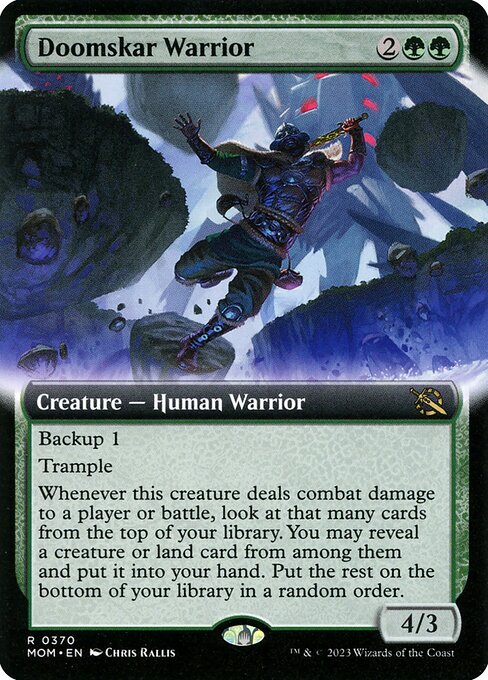 Doomskar Warrior (370) [March of the Machine] [Extended Art]