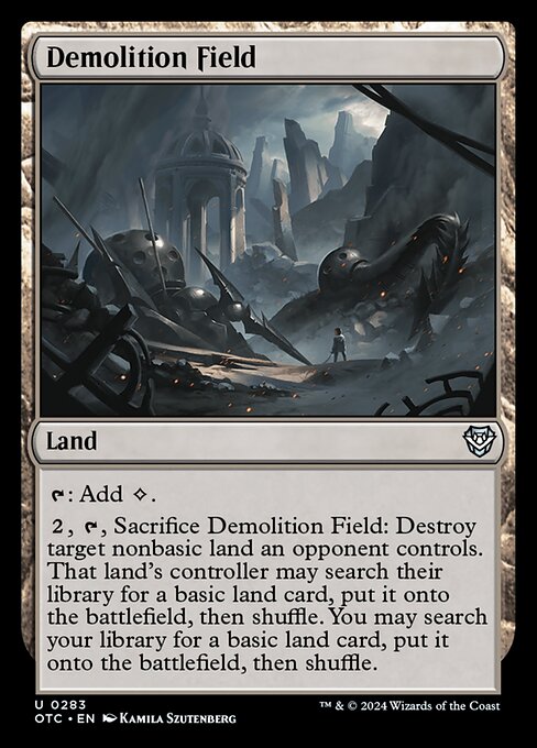 Demolition Field (283) [Outlaws of Thunder Junction Commander]