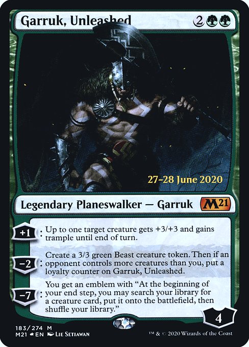Garruk, Unleashed (183s) [Core Set 2021 Promos]