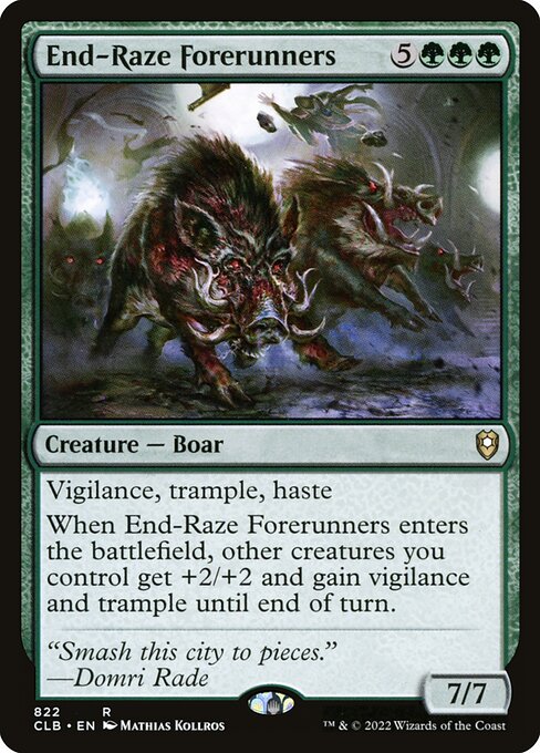 End-Raze Forerunners (822) [Commander Legends: Battle for Baldur's Gate]