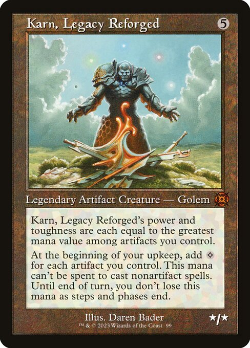 Karn, Legacy Reforged (99) [March of the Machine: The Aftermath] [Showcase]