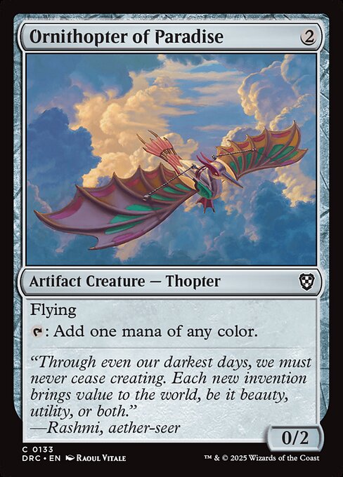 Ornithopter of Paradise (133) [Aetherdrift Commander]