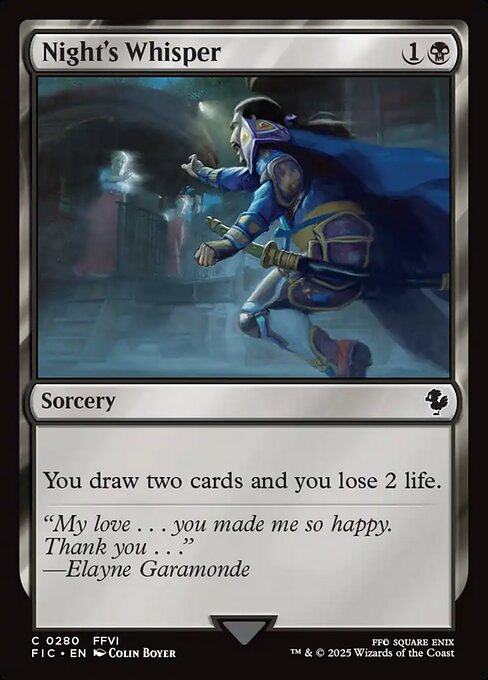 Night's Whisper (280) [Final Fantasy Commander]