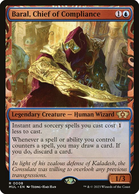 Baral, Chief of Compliance (8) [Multiverse Legends] [Showcase]