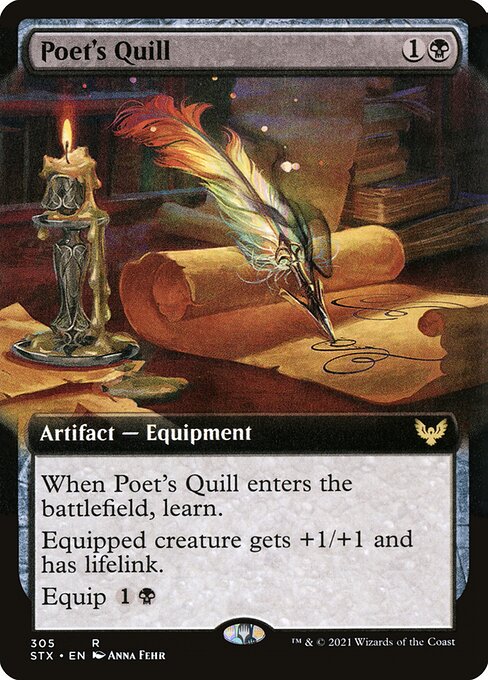 Poet's Quill (305) [Strixhaven: School of Mages] [Extended Art]