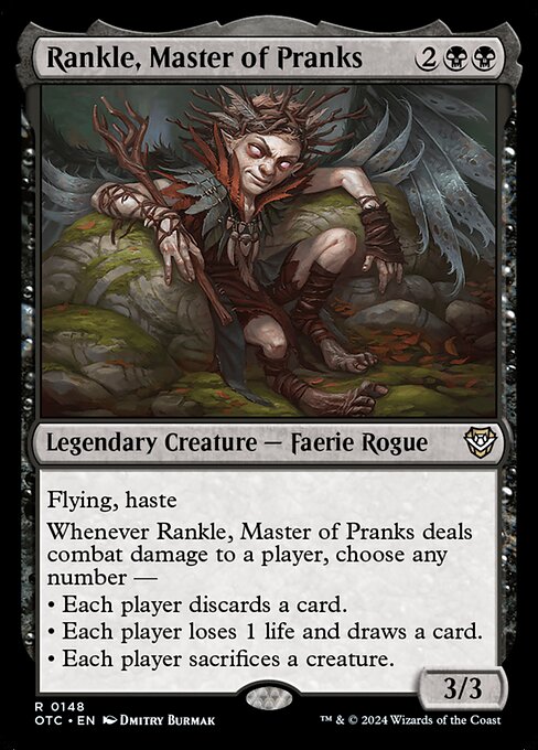 Rankle, Master of Pranks (148) [Outlaws of Thunder Junction Commander]