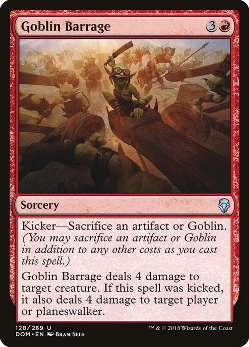 Goblin Barrage (128) [Dominaria]