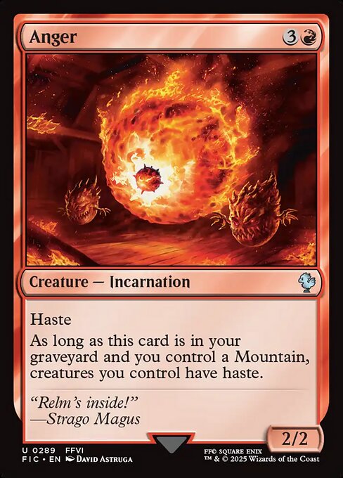 Anger (289) [Final Fantasy Commander]