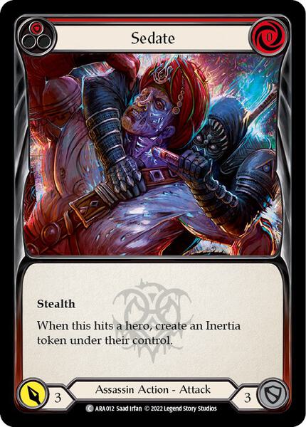 Sedate (Red) (ARA012) [Blitz Deck Outsiders Arakni]