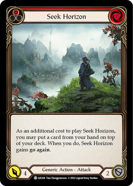 Seek Horizon (Red) (AZL018) [Blitz Deck Outsiders Azalea]