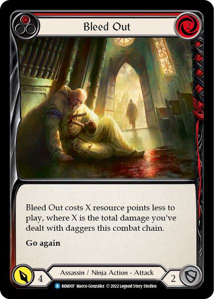 Bleed Out (Red) (BEN007) [Blitz Deck Outsiders Benji]