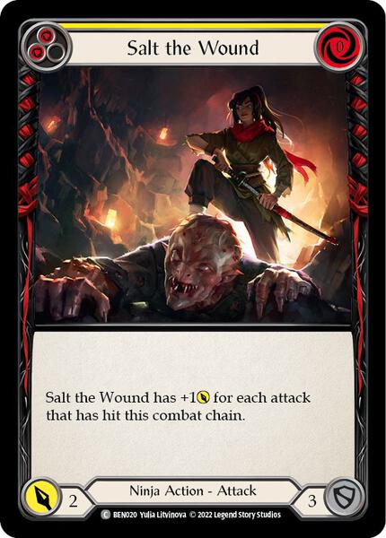 Salt the Wound (Yellow) (BEN020) [Blitz Deck Outsiders Benji]