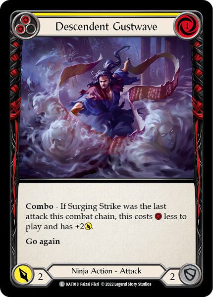 Descendent Gustwave (Yellow) (KAT018) [Blitz Deck Outsiders Katsu]