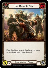 Cut Down to Size (Red) (UZU009) [Blitz Deck Outsiders Uzuri]