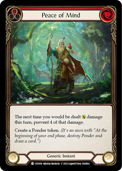 Peace of Mind (Red) (UZU016) [Blitz Deck Outsiders Uzuri]