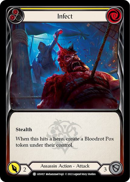 Infect (Yellow) (UZU017) [Blitz Deck Outsiders Uzuri]