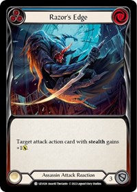 Razor's Edge (Blue) (UZU026) [Blitz Deck Outsiders Uzuri]