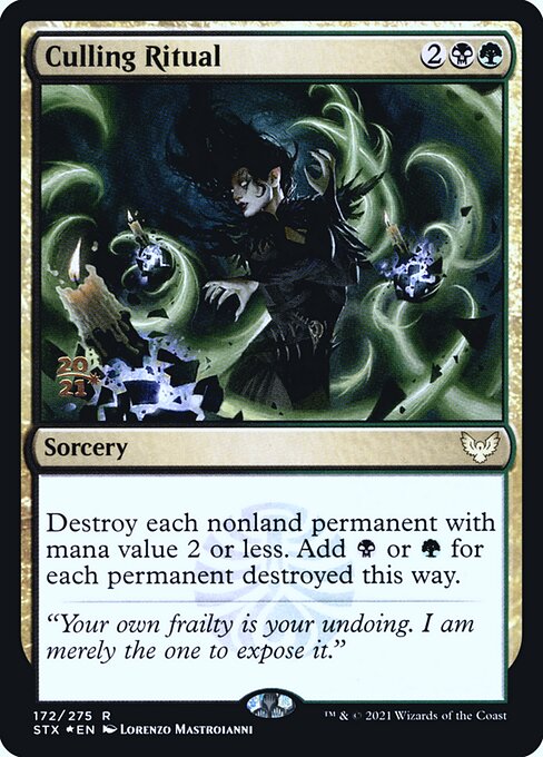 Culling Ritual (172s) [Strixhaven: School of Mages Promos]