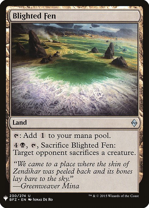 Blighted Fen (BFZ-230) [The List]
