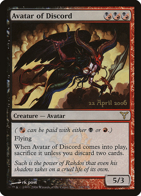 Avatar of Discord (140★) [Dissension Promos]