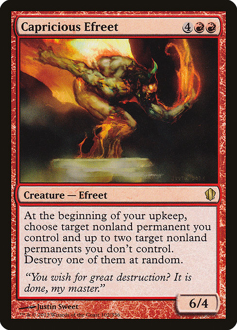 Capricious Efreet (102) [Commander 2013]