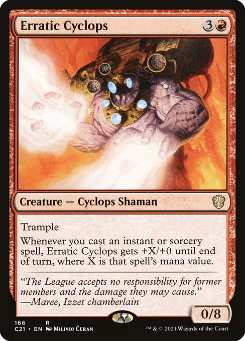 Erratic Cyclops (166) [Commander 2021]