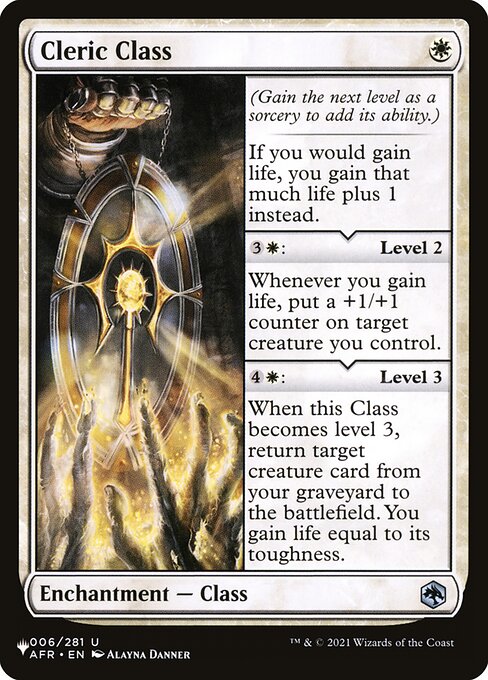 Cleric Class (AFR-6) [The List]