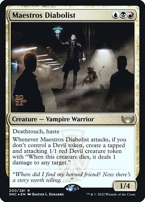 Maestros Diabolist (200s) [Streets of New Capenna Promos]