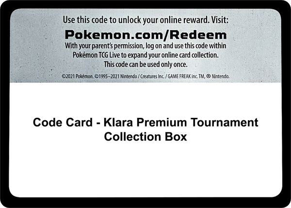 Code Card - Klara Premium Tournament Collection Box [Miscellaneous Cards and Products]