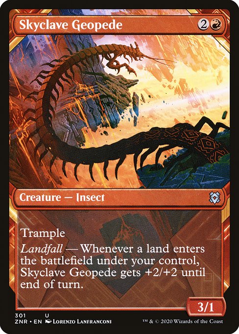 Skyclave Geopede (301) [Zendikar Rising] [Showcase]
