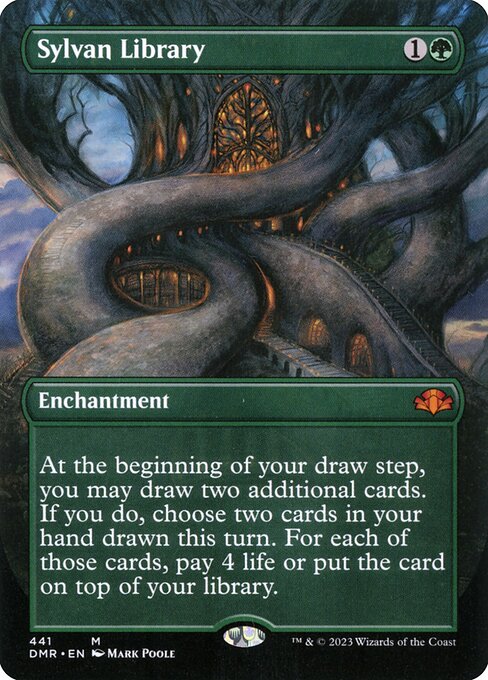 Sylvan Library (441) [Dominaria Remastered] [Borderless]